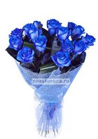 Букет из 15 синих роз Фикс Прайс Анна