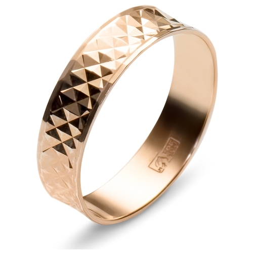Эстет Обручальное кольцо из красного 585 золотой Горячий Ключ