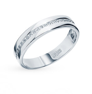 Золотое обручальное кольцо с бриллиантами Санлайт Саратов