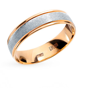 Золотое обручальное кольцо SUNLIGHT «Обручальные Кристалл Вильнюс