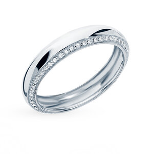 Золотое обручальное кольцо с бриллиантами Адамас Ярославль