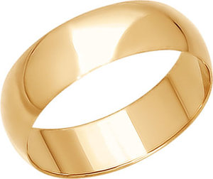 Золотое обручальное парное кольцо SOKOLOV Московский ювелирный завод Мытищи