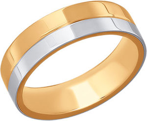 Ювелирное золотое обручальное парное кольцо Красно золото Москва