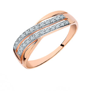 Золотое кольцо с бриллиантами SUNLIGHT Пандора Махачкала