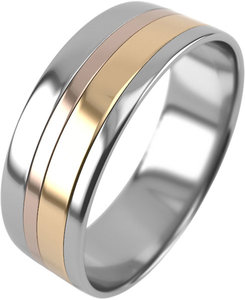 Золотое обручальное парное кольцо Graf Санлайт Энгельс