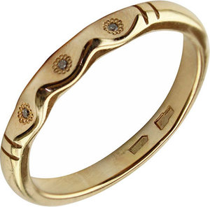 Золотое обручальное кольцо Уральский ювелирный 585 золотой Саров