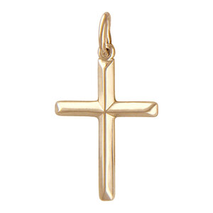 Золотой декоративный крестик Эстет 01R019006 Пандора Дубна
