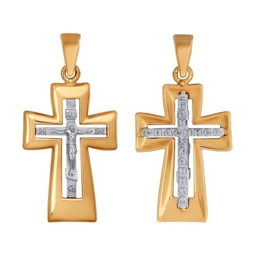 SOKOLOV Крест из комбинированного золота Пандора Новая Адыгея