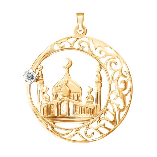 SOKOLOV Мусульманская подвеска из золота Русское золото Сасово