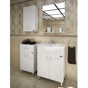 Мебель для ванной СанТа Стандарт Грация 60 (Тумба с раковиной + зеркало) 931901
