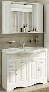 Мебель для ванной Francesca Империя 105 (тумба с раковиной + зеркало) 932149