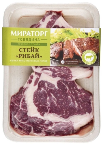 Мираторг говядина стейк Рибай 970116 Ярче Мариинск