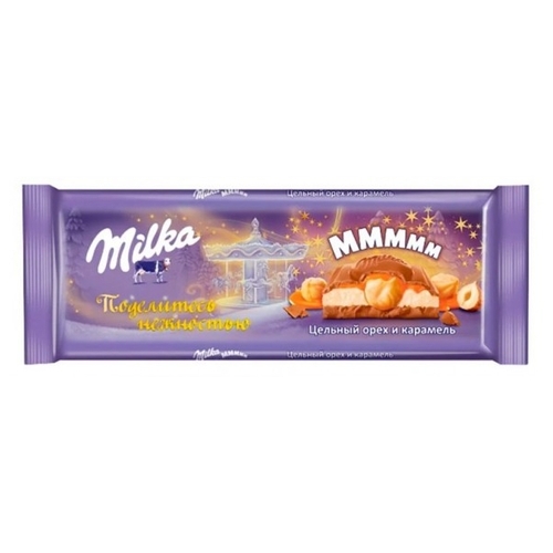 Шоколад Milka с карамельной начинкой Перекресток Балашиха