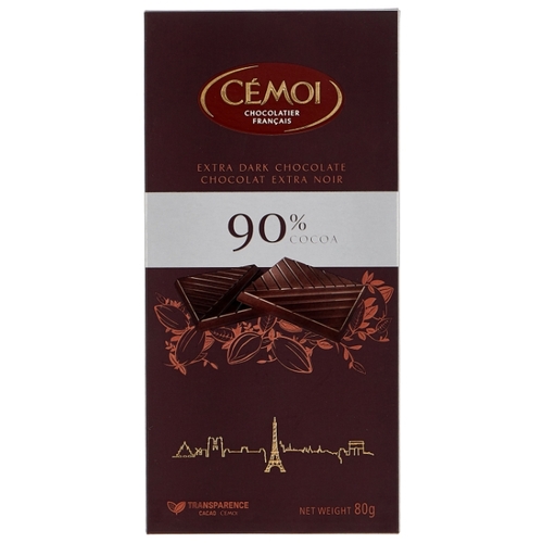 Шоколад Cemoi Горький 90% какао Верный Белые столбы