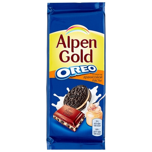 Шоколад Alpen Gold Oreo молочный Верный Орехово-Зуево
