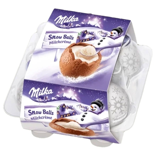 Фигурный шоколад Milka Snow Balls Азбука вкуса Борзые
