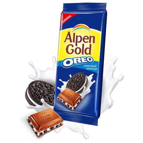 Шоколад Alpen Gold Oreo молочный Верный Лобня
