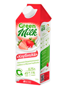 Green Milk Соевый безлактозный напиток Перекресток Реутов