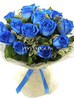 Букет из 15 синих роз Метро Брянск