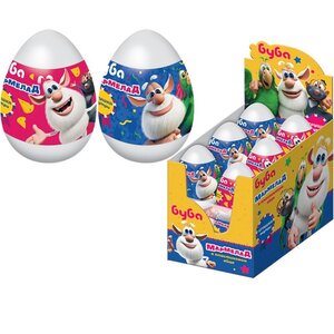 «Буба» Пластиковое яйцо с игрушкой и мармеладом — 12 шт. 973751