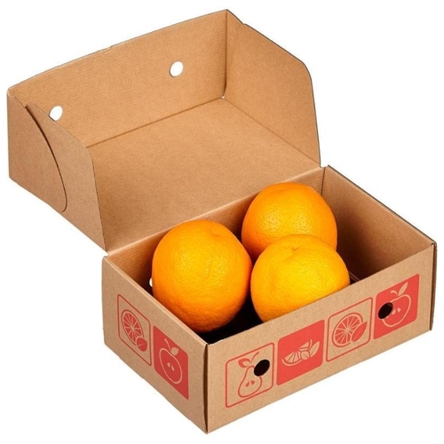 Апельсины, коробка картонная (Россия) 902904 Красное и Белое 