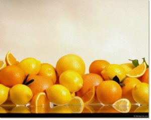 Постер Апельсины, 108x86, Апельсины, Кухня Красное и Белое 