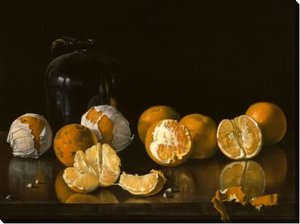 Репродукция маслом Апельсины, Клоский Уильям, 27x20, Апельсины, Кухня (еда, напитки), Барокко
