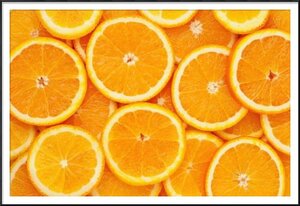 Картина в раме Апельсины, 108x72, Апельсины, Кухня (еда, напитки), Цветная