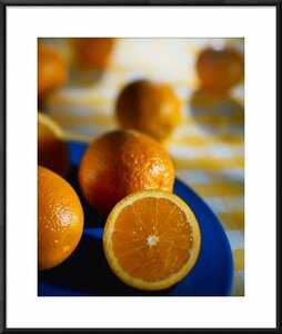 Картина в раме Апельсины, 20x25, Апельсины, Кухня (еда, напитки), Цветная