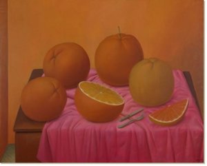 Репродукция (постер) Апельсины, Фернандо Ботеро