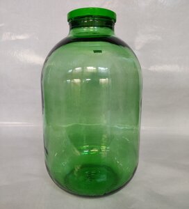 Стеклобанка ТО110 зелёный 15 литров