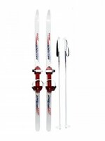 Подростковые лыжи Hubster СкайРэйс 140/105см, с палками