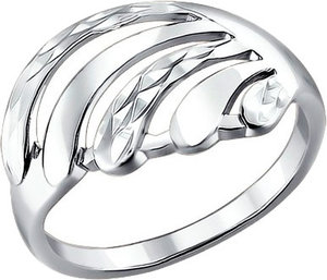 Серебряное кольцо бижутерия SOKOLOV 94010023_s, размер 17 мм 905727