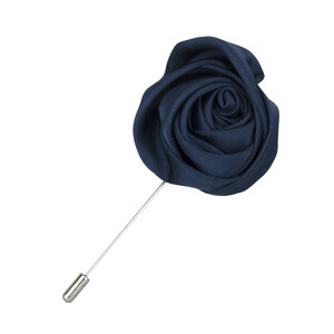 Цветок Брошка на шпильке B057-5 синий 907303