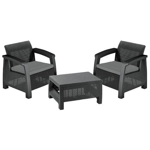 Комплект мебели Allibert Bahamas Weekend (стол, 2 кресла) 911617