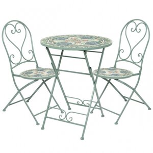 Kaemingk Комплект садовой мебели с мозаикой Ривьера: 1 стол + 2 стула *