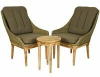Kaemingk, Комплект дачной мебели канны (2 кресла, столик), искусственный ротанг 840762 911533