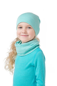 Шапка детская Wool Lite DWKL317/голубойполоска