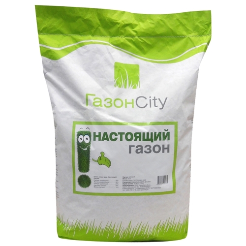 Смесь семян ГазонCity Настоящий газон, 10 кг