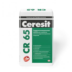 Гидроизоляция Церезит Ceresit CR 65. Цементная гидроизоляционная масса