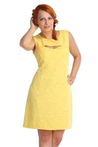 Жен. платье ЕленаТекс арт. 16-0024 Желтый размер 44 Хлопок 967102