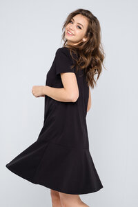 Одежда для будущих мам Платье хлопок черный 967117
