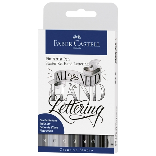 Канцелярский набор Faber-Castell Pitt Artist Pen Hand Lettering Starter Set (267118), 8 пр. 920883