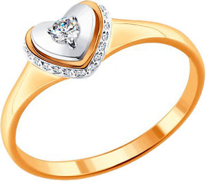 Золотое помолвочное кольцо SOKOLOV 1011289_s Соколов 