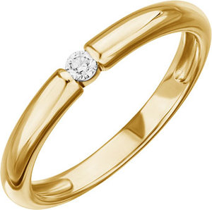 Золотое помолвочное кольцо Уральский ювелирный завод 1-01130-011 с бриллиантом, размер 18 мм