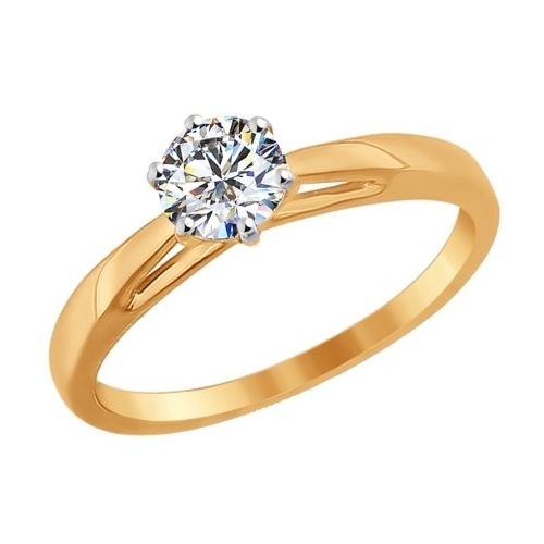 SOKOLOV Помолвочное кольцо из золота со Swarovski Zirconia 81010209