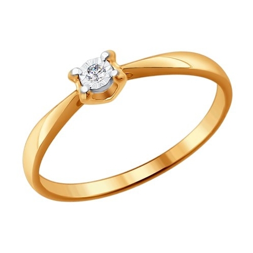 SOKOLOV Помолвочное кольцо из золота с бриллиантом 1011409