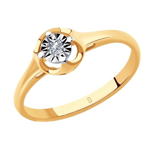 SOKOLOV Помолвочное кольцо из золота с бриллиантом 1011076