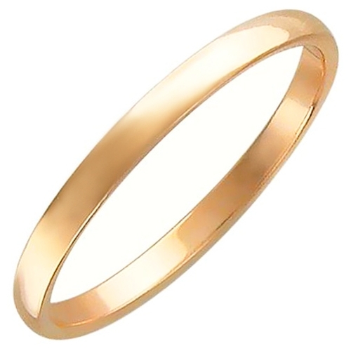 Эстет Обручальное кольцо из красного золота 01О010259
