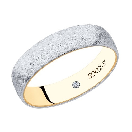 SOKOLOV Обручальное кольцо из комбинированного Санлайт Муром